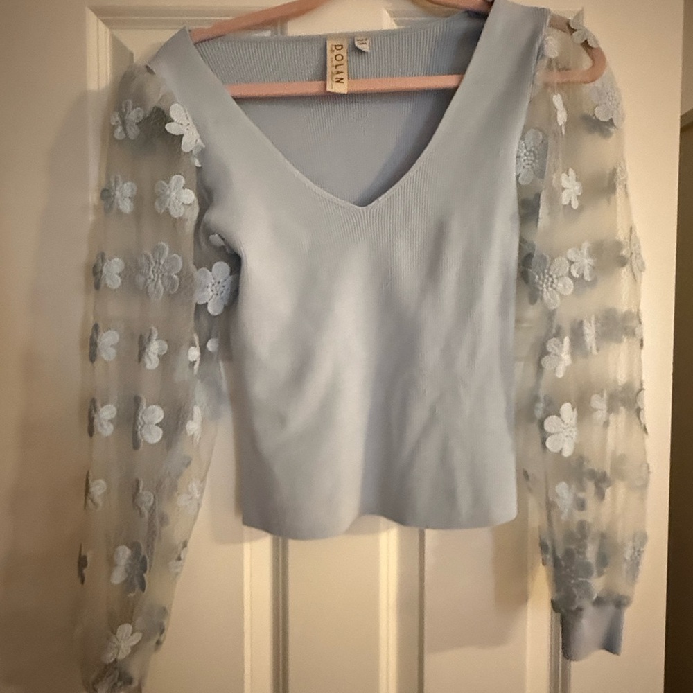 Anthropologie Dolan Light Blue Sweater